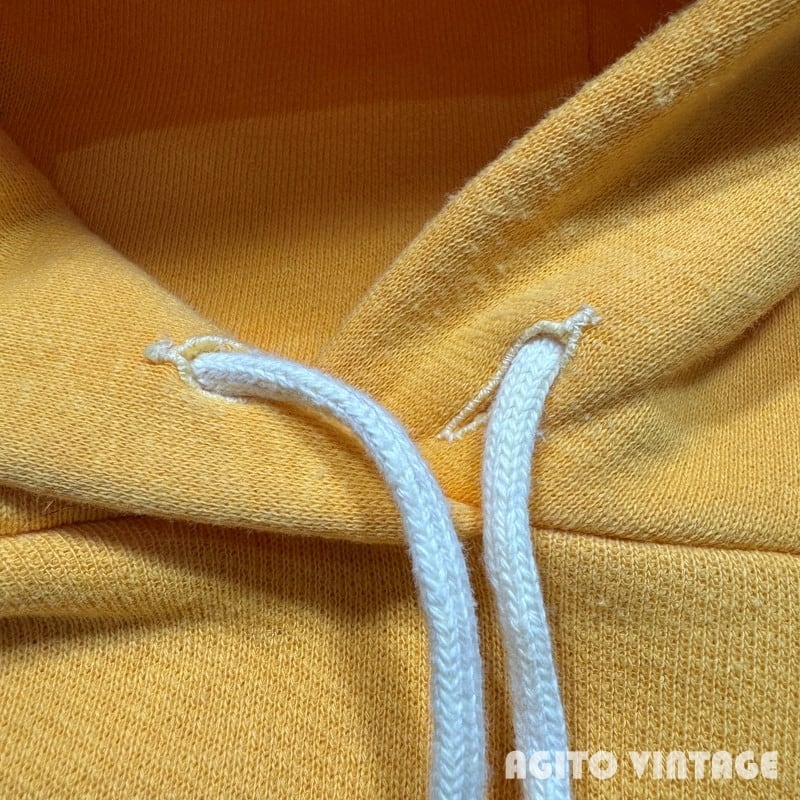 60's Unknown スウェットパーカー イエロー 濃いめ黄色 コットン