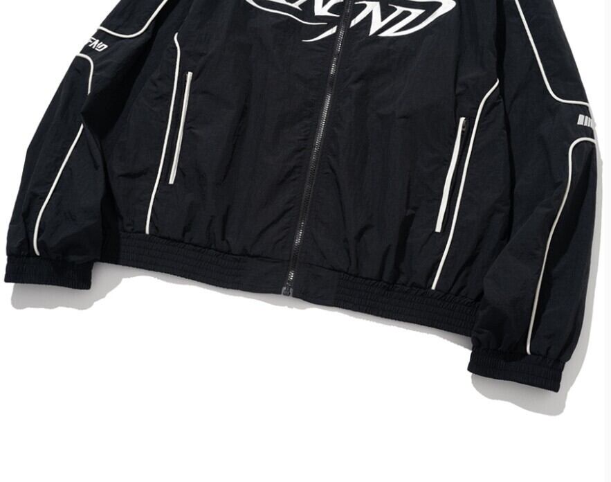 ☆TXT テヒョン 着用！！【NOT4NERD】Tribal Logo Nylon Racing Jacket