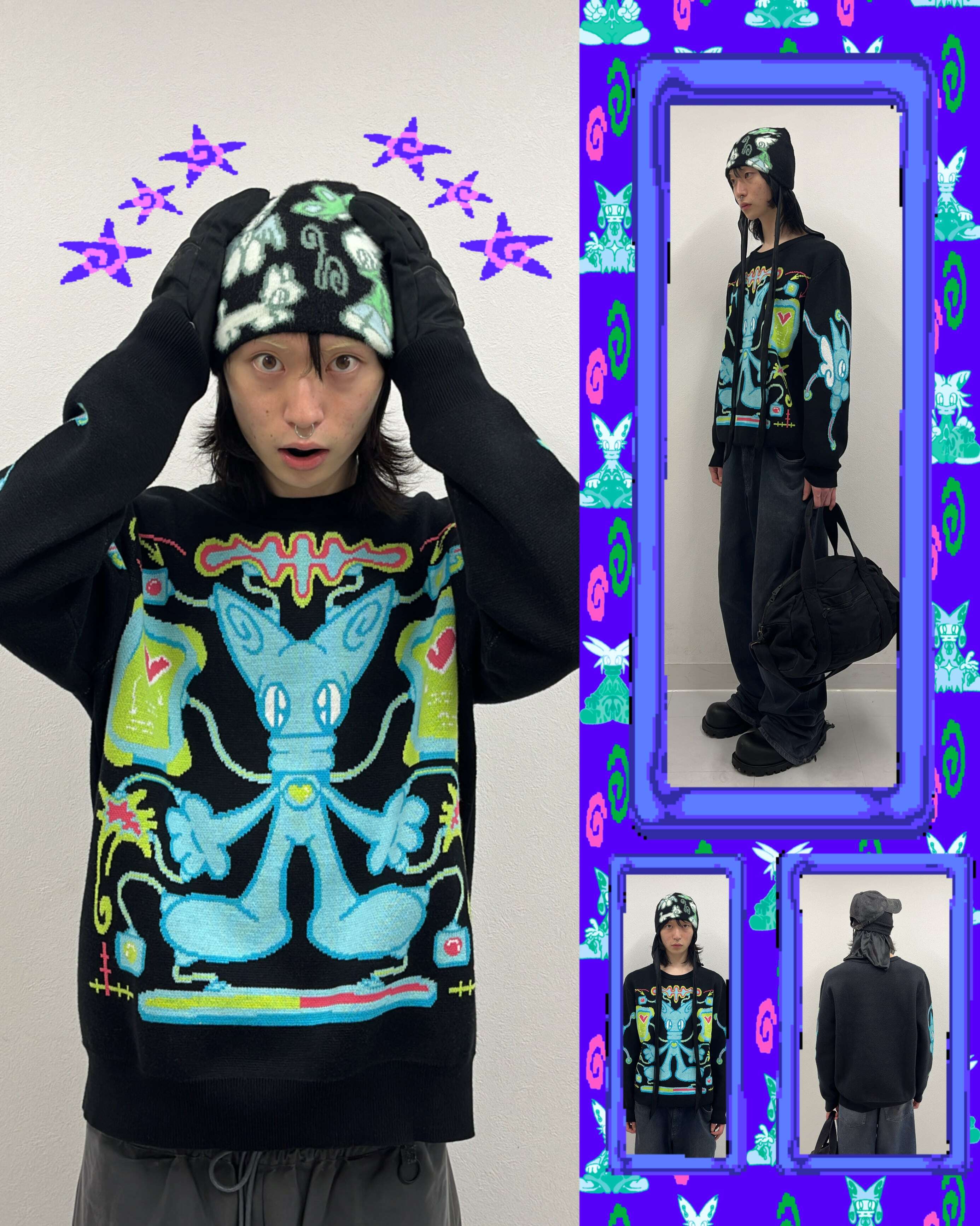 nakarenya × MINERAL】Knit sweater | ほんわか nakarenya × MINERAL】Knit sweater | ほんわか