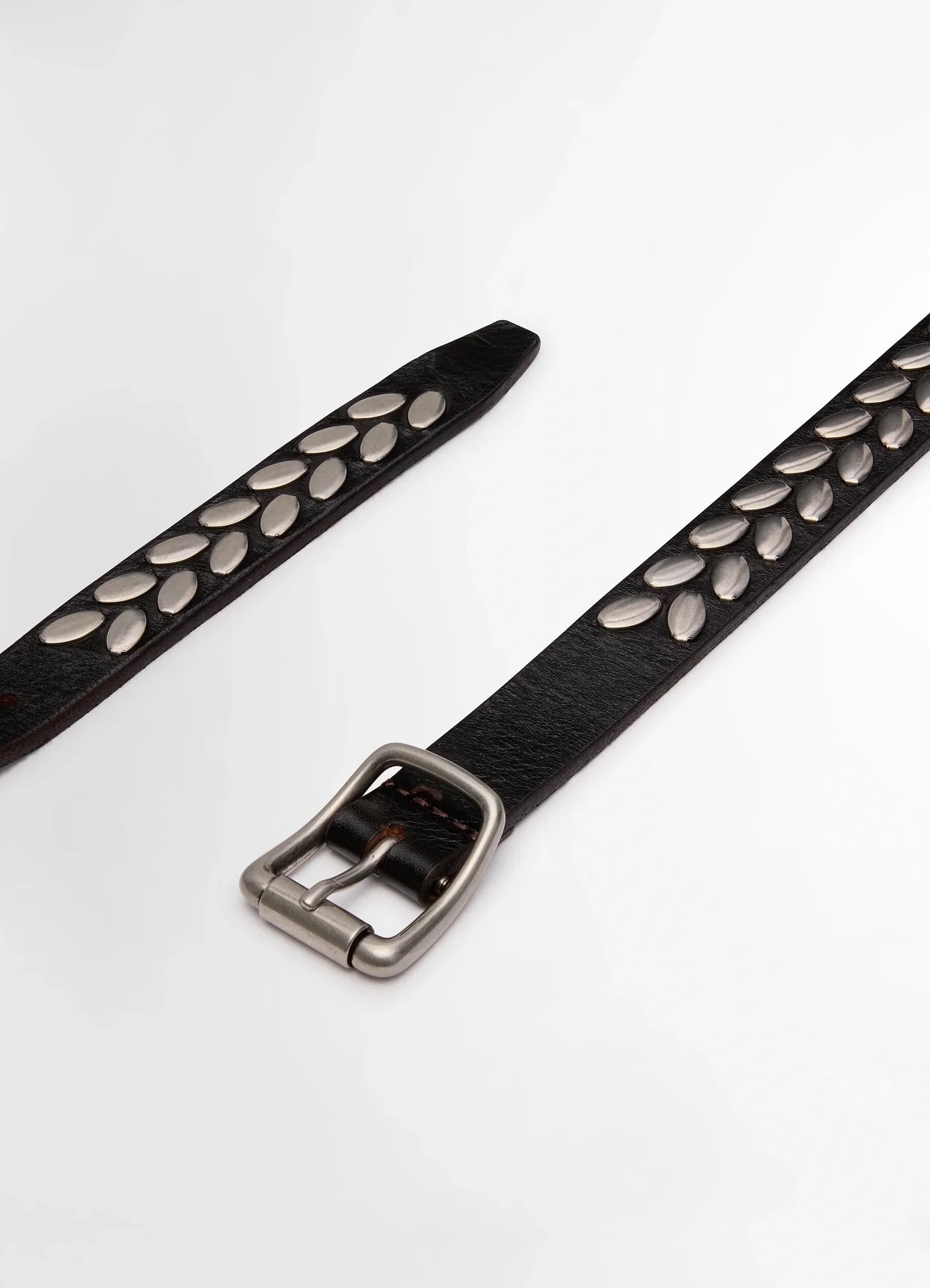 LEMAIRE ALMOND STUD BELT 20 DARK BROWN AC1212 LL0055 | BEST 
