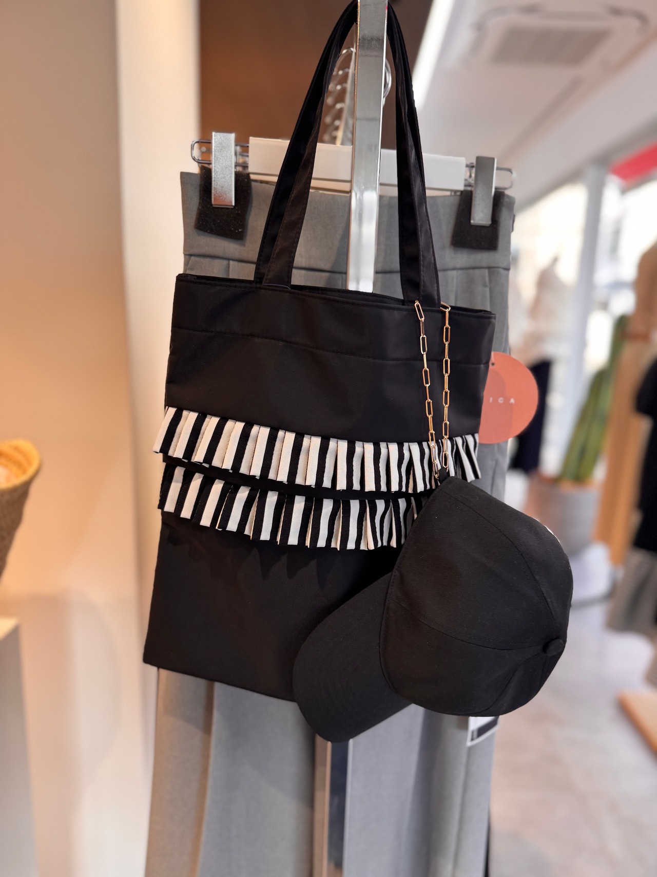 BORDERS at BALCONY BORDER CHAIN CAP ボーダーズアットバルコニー　ボーダーチェーンキャップ