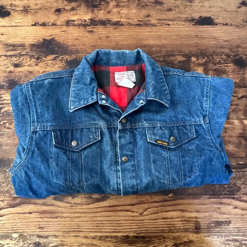 Vintage "Saddle King Western" Blue Denim Jacket/ 46L