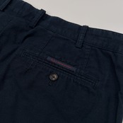 Papas パパス ピケ風 コットン パンツ ストレッチ ボトムス サイズ 50 (L) /メンズ/ネイビー/薄手