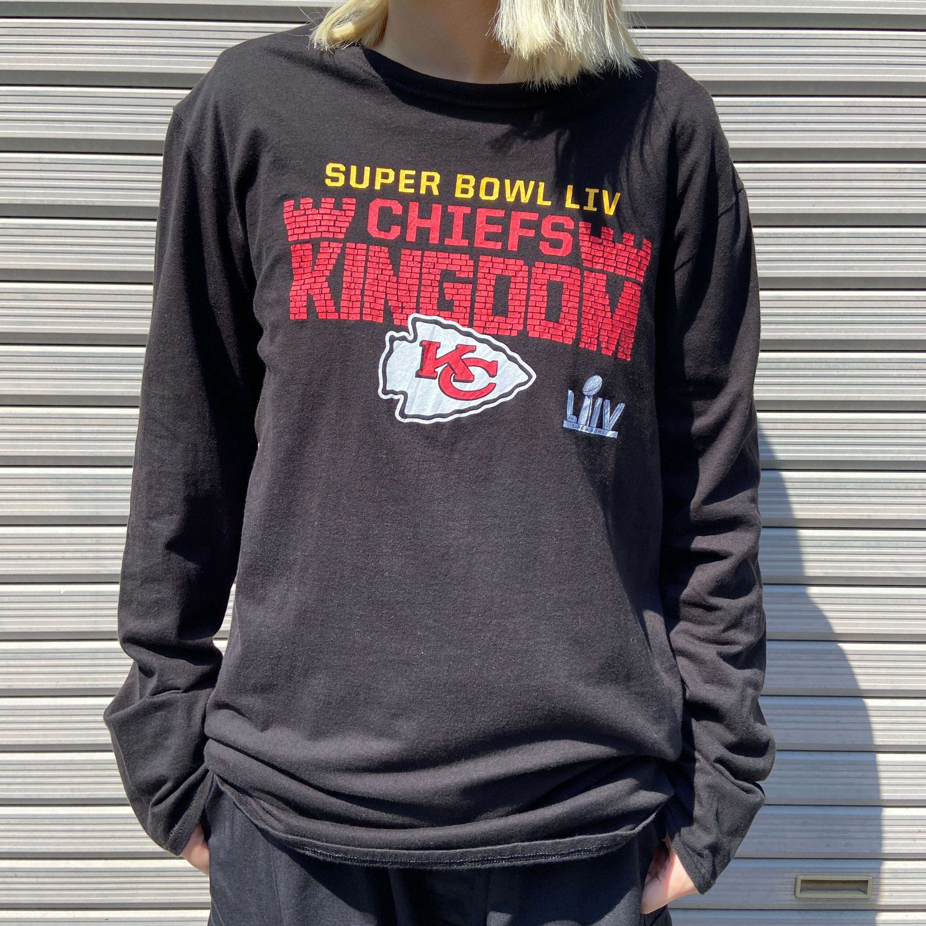 NFL カンザスシティ・チーフズ チームロゴ プリント 長袖Tシャツ ...