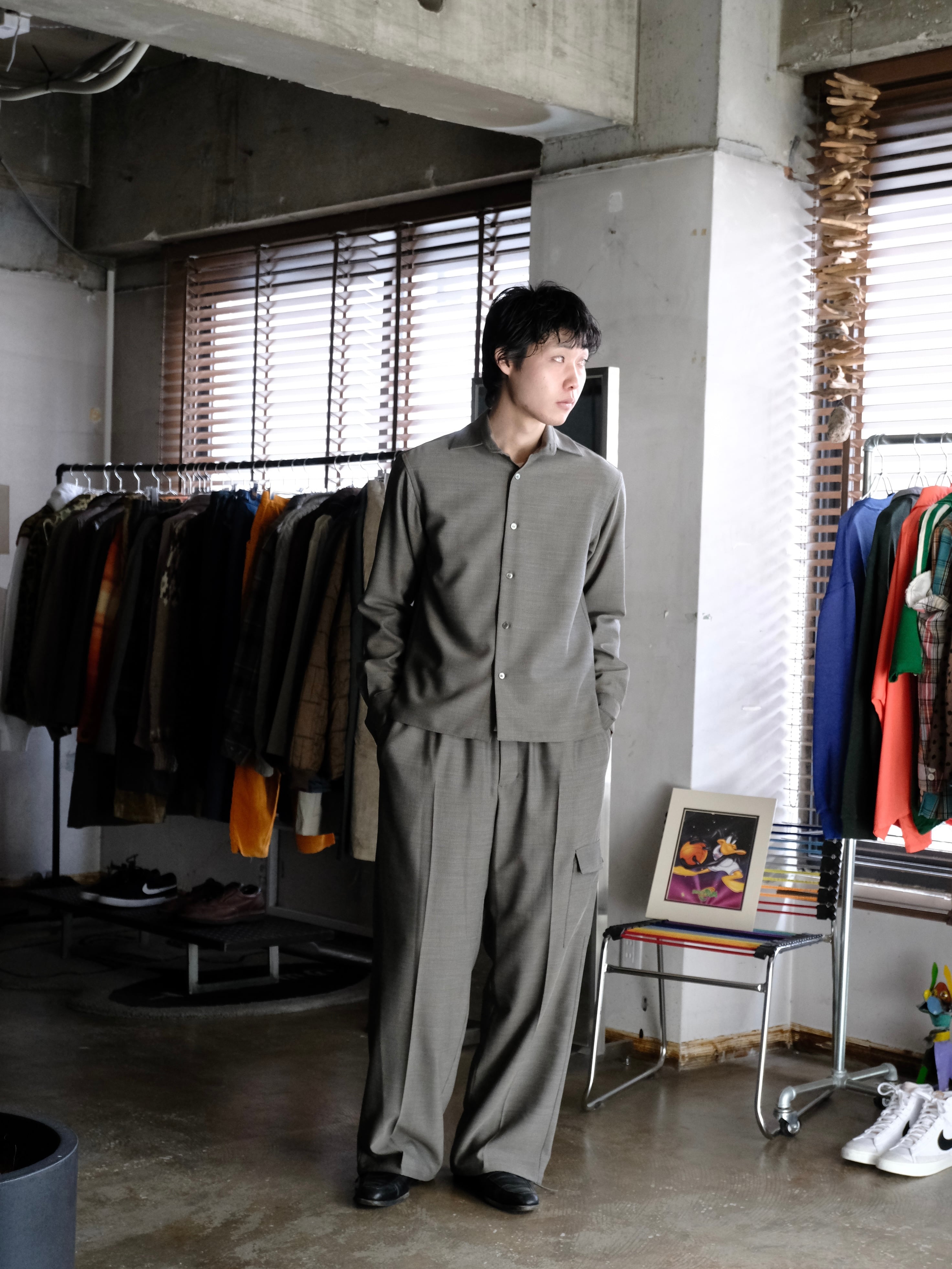 SOSHIOTSUKI】 BUBBLE WAIST CARGO TROUSERS | THE OUR