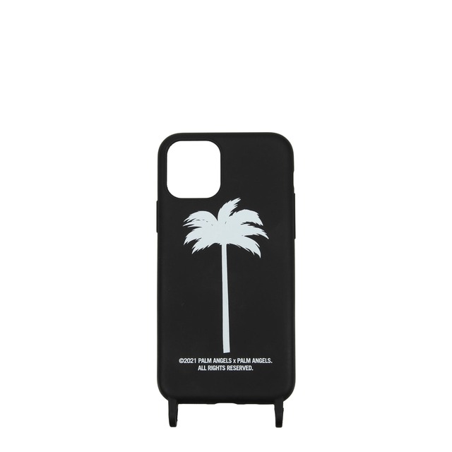 【新品】PALM ANGELS パームエンジェルス メンズ iPhoneケース ポリプロピレン ブラック PMPA033S21PLA0011001