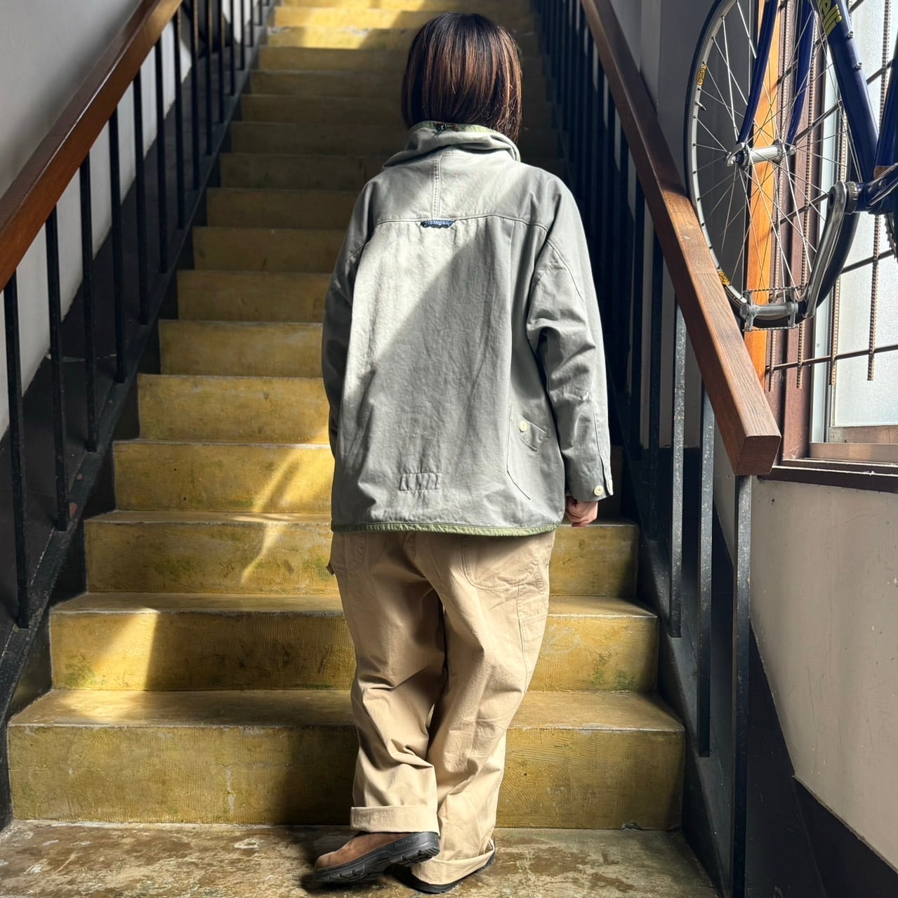 快晴堂 - Girl's・高密度ツイル/カシュクールサロペットパンツ 快晴堂 - Girl's・高密度ツイル/カシュクールサロペットパンツ