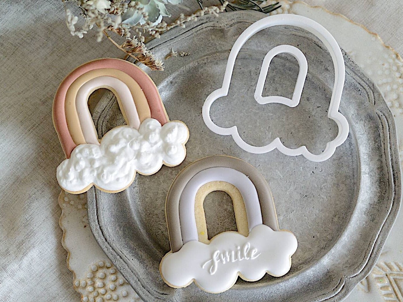 レインボーアーチ 雲有り Rainbow And Clouds クッキーカッター Cookie Cutter Mgodis
