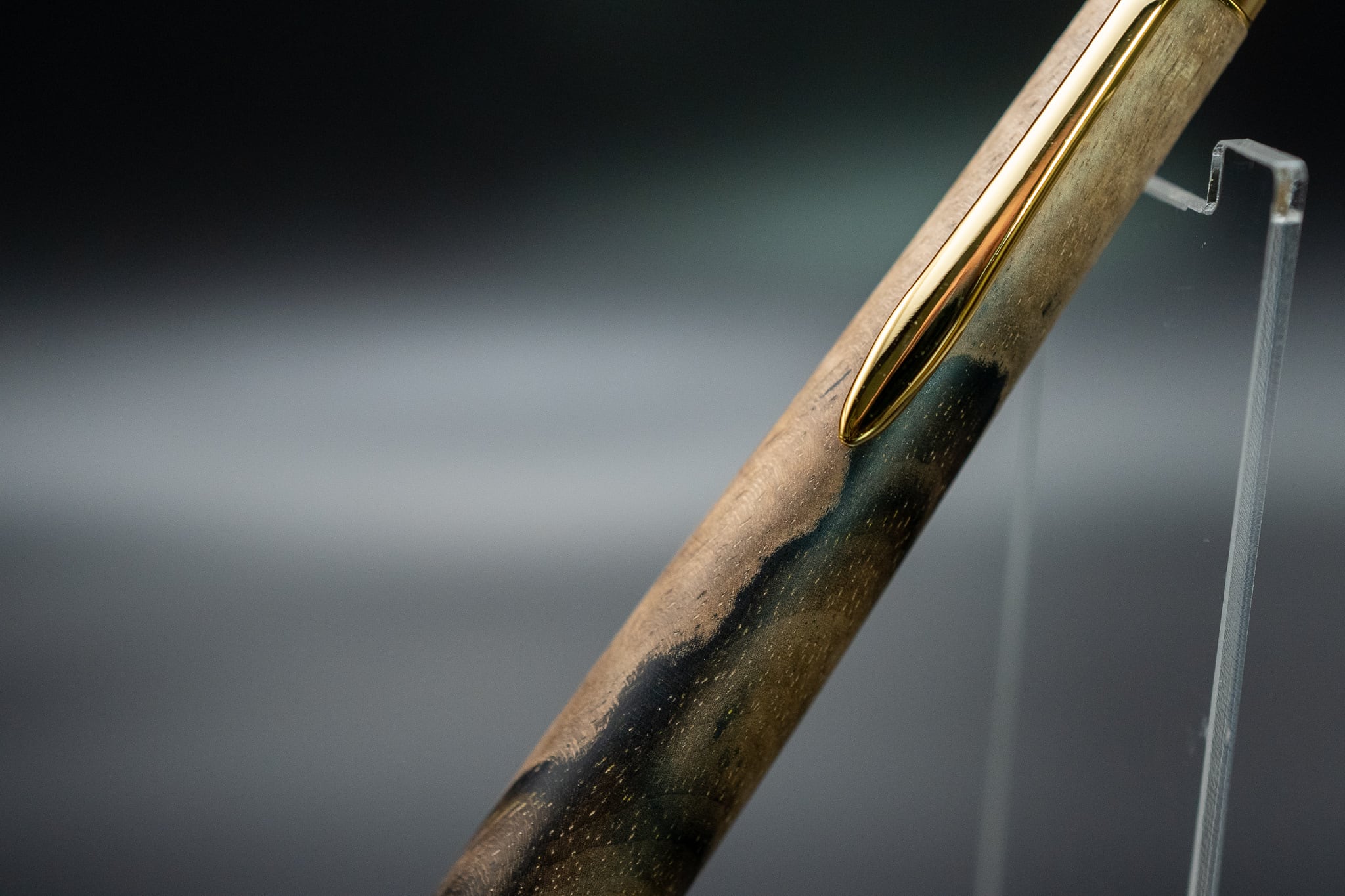 【魅惑の黒い紋様】 黒柿孔雀杢 gold MP