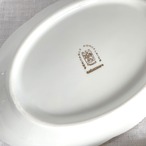 ラヴィエ　オーバルプレート　中皿　小花散る白磁 12twdz14-2