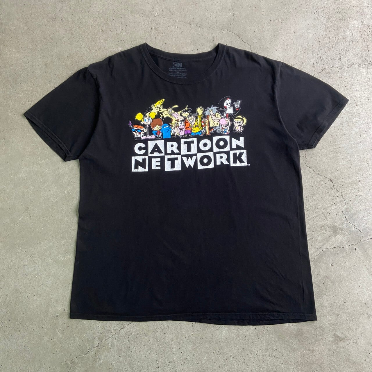 CARTOON NETWORK プリントTシャツ キャラクターTシャツ メンズXL 古着 カートゥーンネットワーク アニメTシャツ ブラック  黒色【Tシャツ】 | cave 古着屋【公式】古着通販サイト