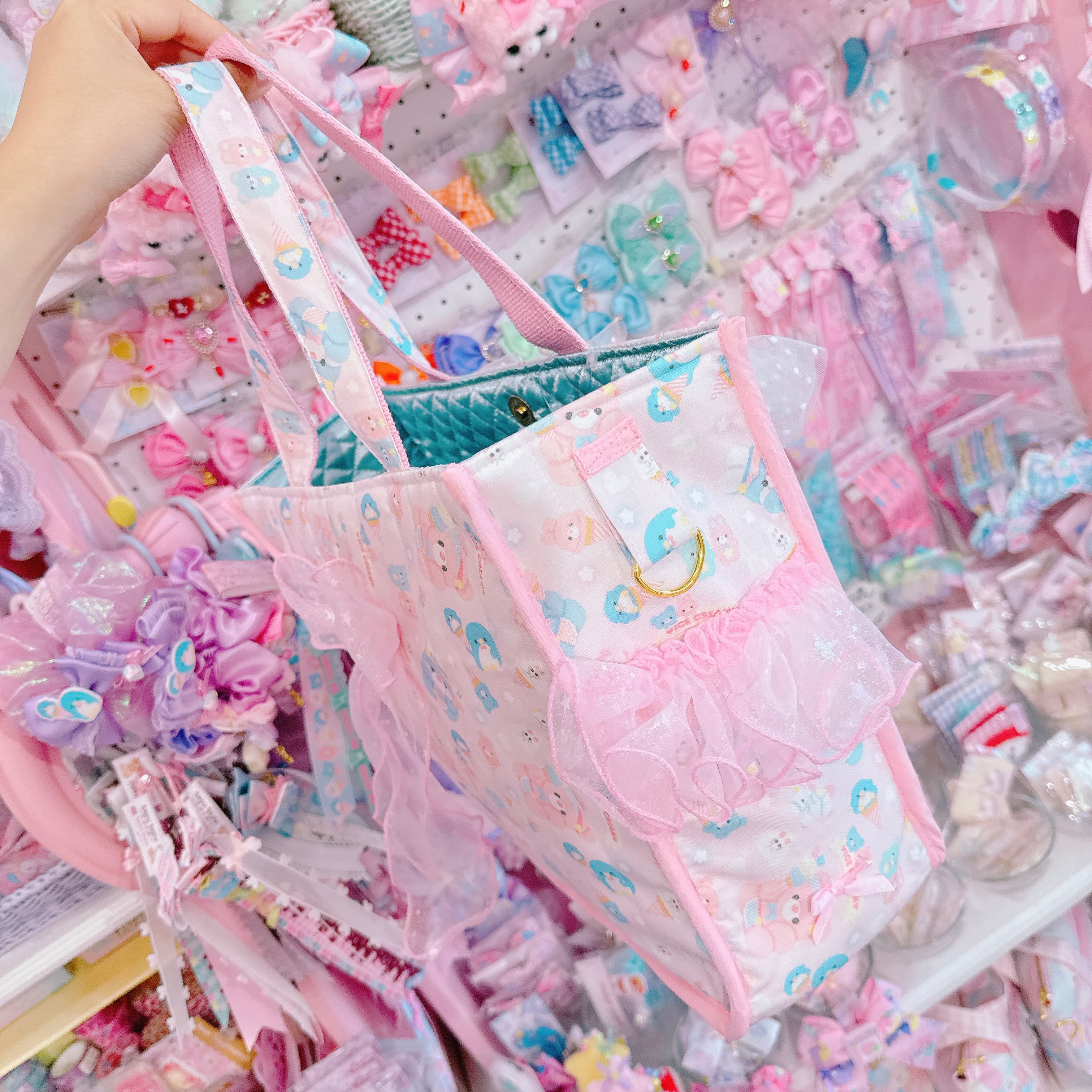 【E6】22-4収納いっぱいバッグ大