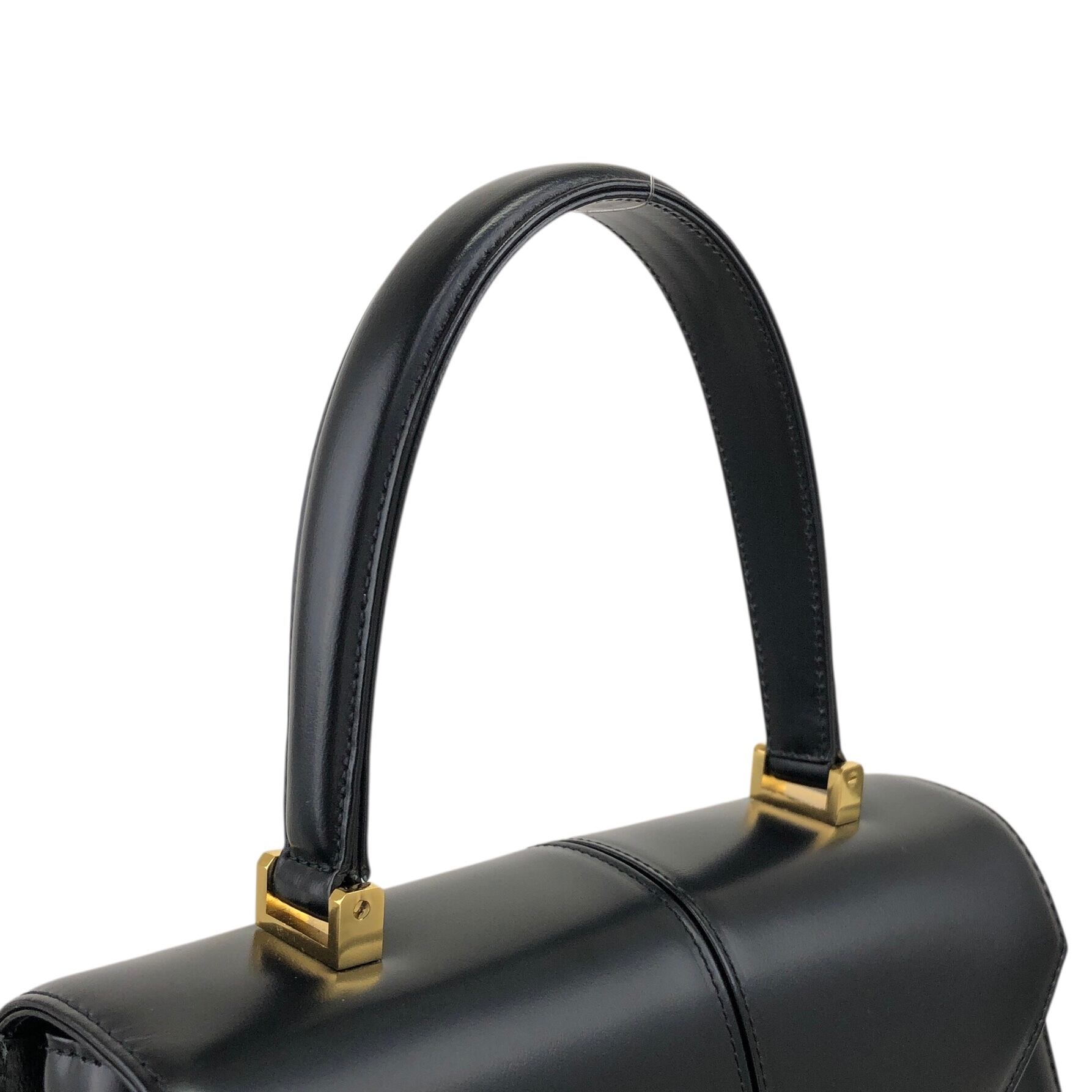 Yves Saint Laurent イヴ・サンローラン ハンドバッグ ブラック ロゴ
