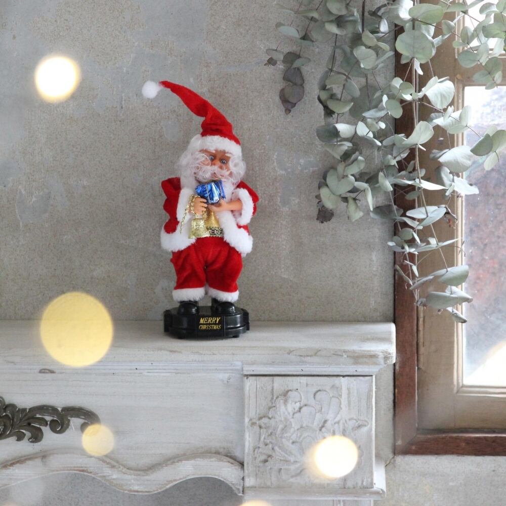 FUNNYクリスマス 帽子をパタパタ陽気なサンタクロース ミュージック