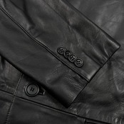 barassi バラシ 羊革 本革 ラムレザー 2B テーラードジャケット サイズ 48 /メンズ/ブラック