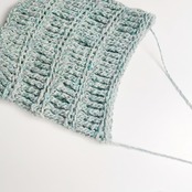 [Pattern] 三巻長編みのゆるポシェット