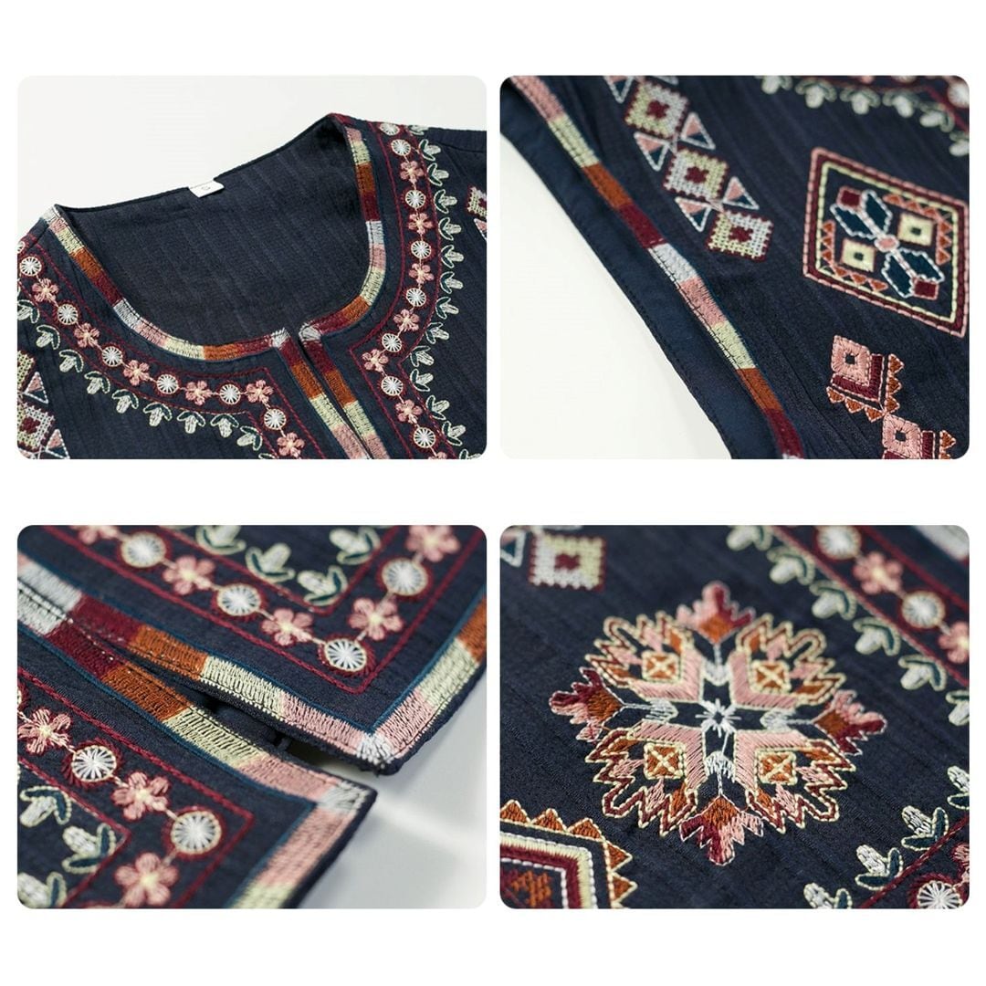 ボヘミアン 刺繍ベスト M 250007 | Raglana