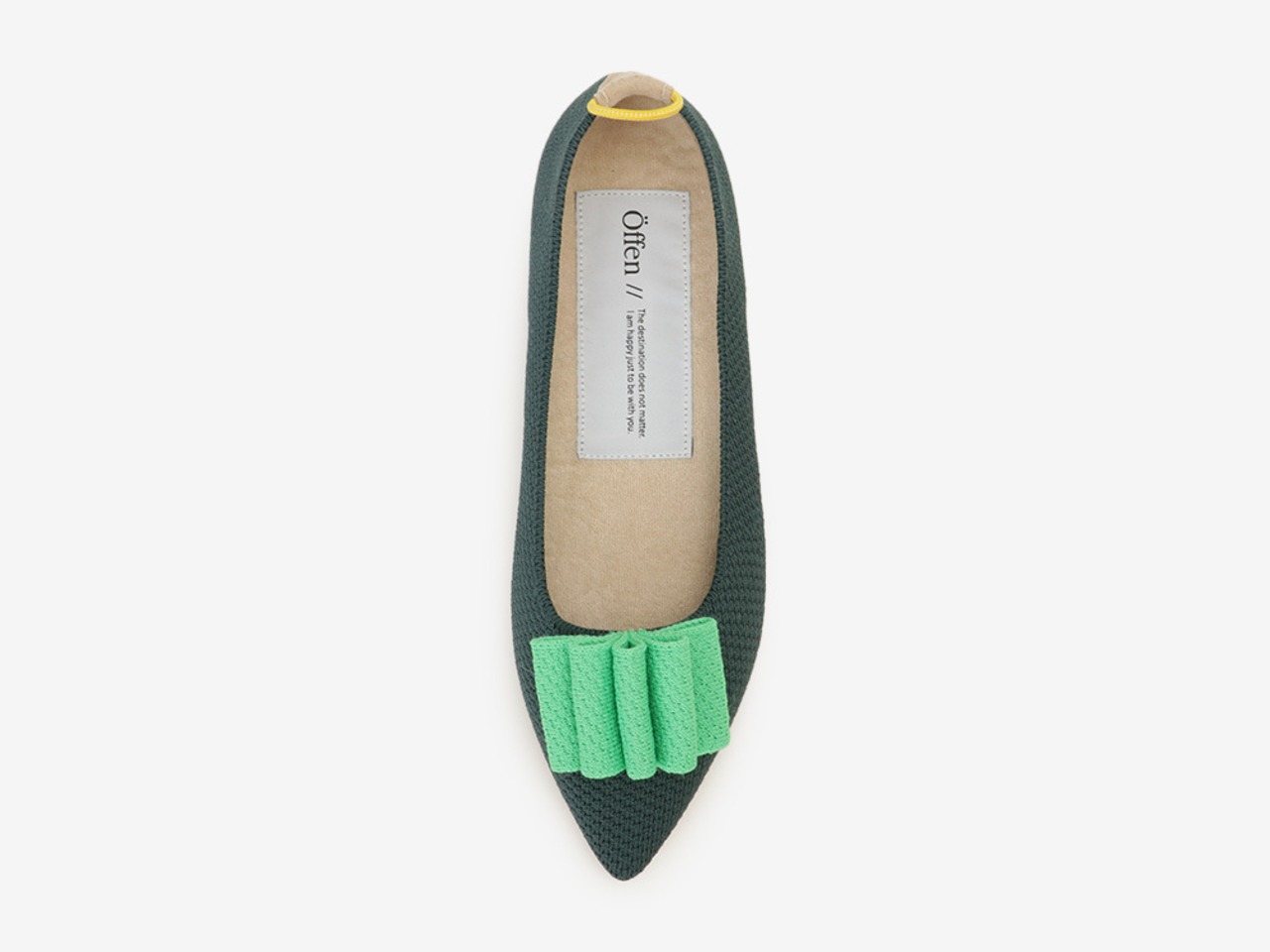 pointed-CURLS / GREEN & LIGHT GREEN