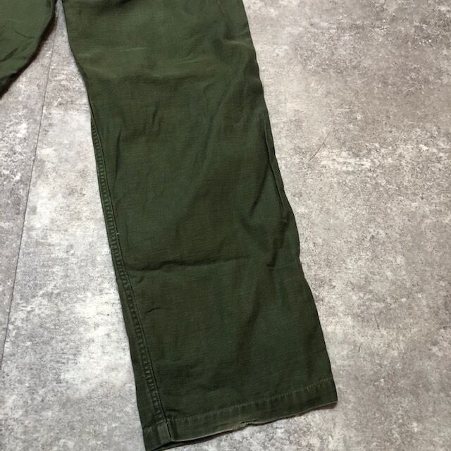 70's US ARMY OG107 コットンサテン ベイカーパンツ 表記W36 70年代