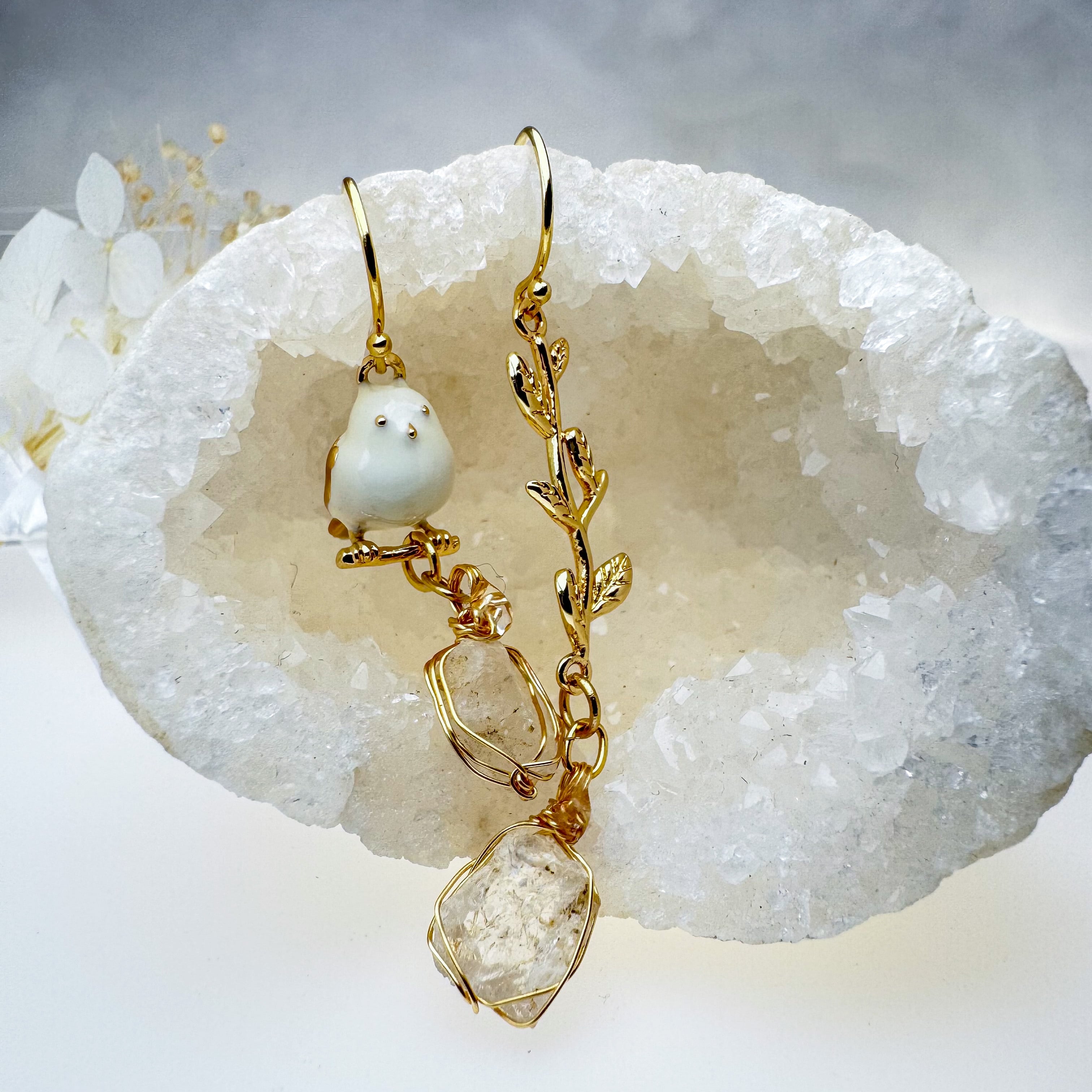 高千穂水晶ピアス・イヤリング | sunday shop〜宮崎水晶アクセサリー〜