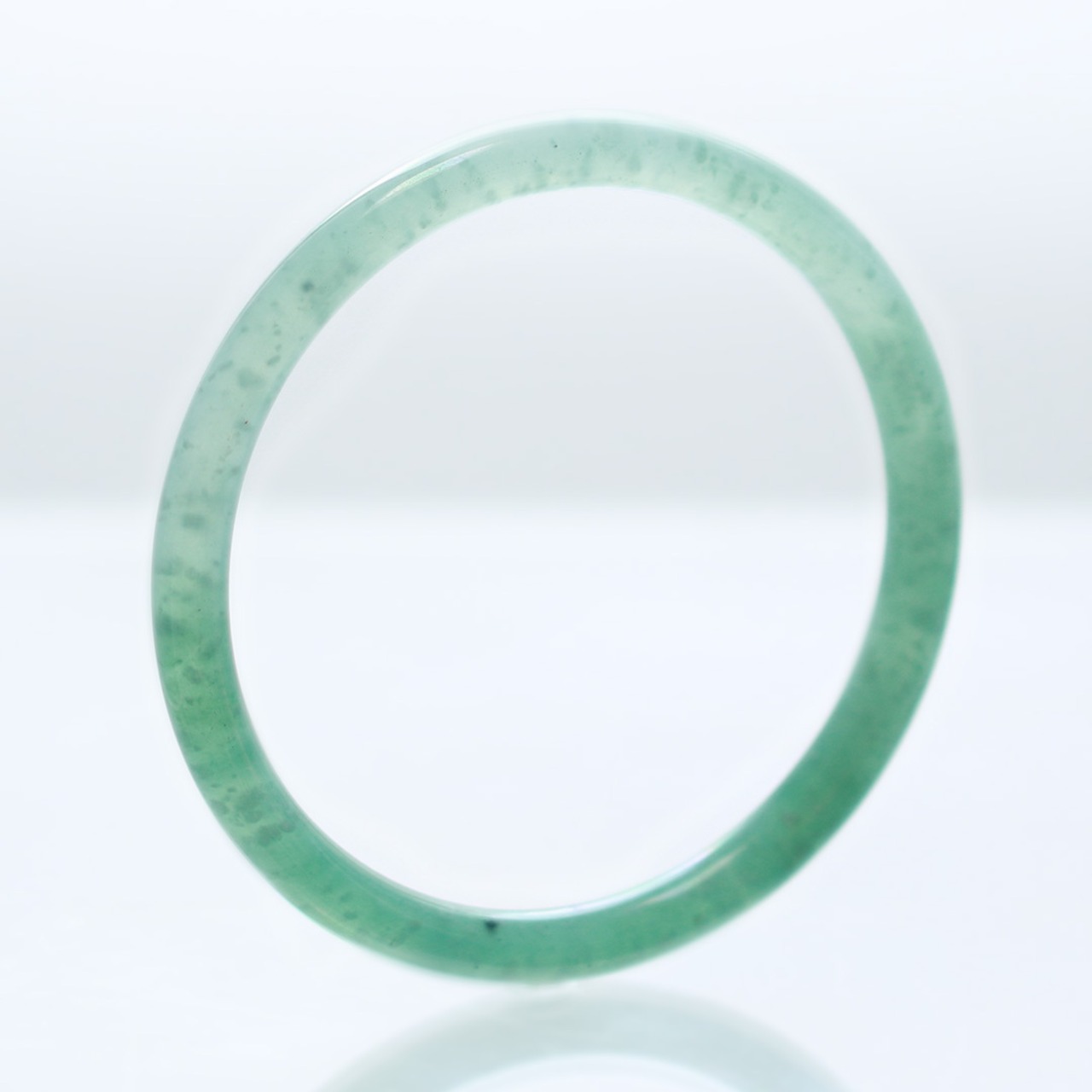 【内径 約58mm】princess/Guatemala 翡翠バングル A貨翡翠 jd_bg1400