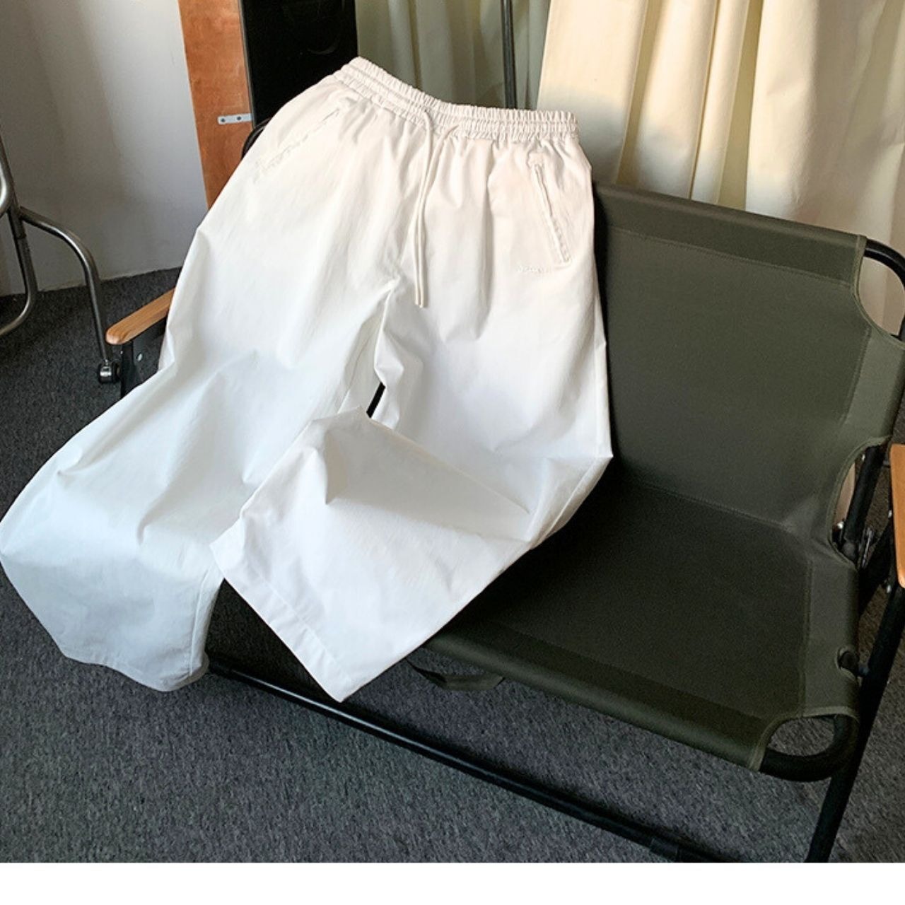 ホワイトレトロルーズパンツ　1060