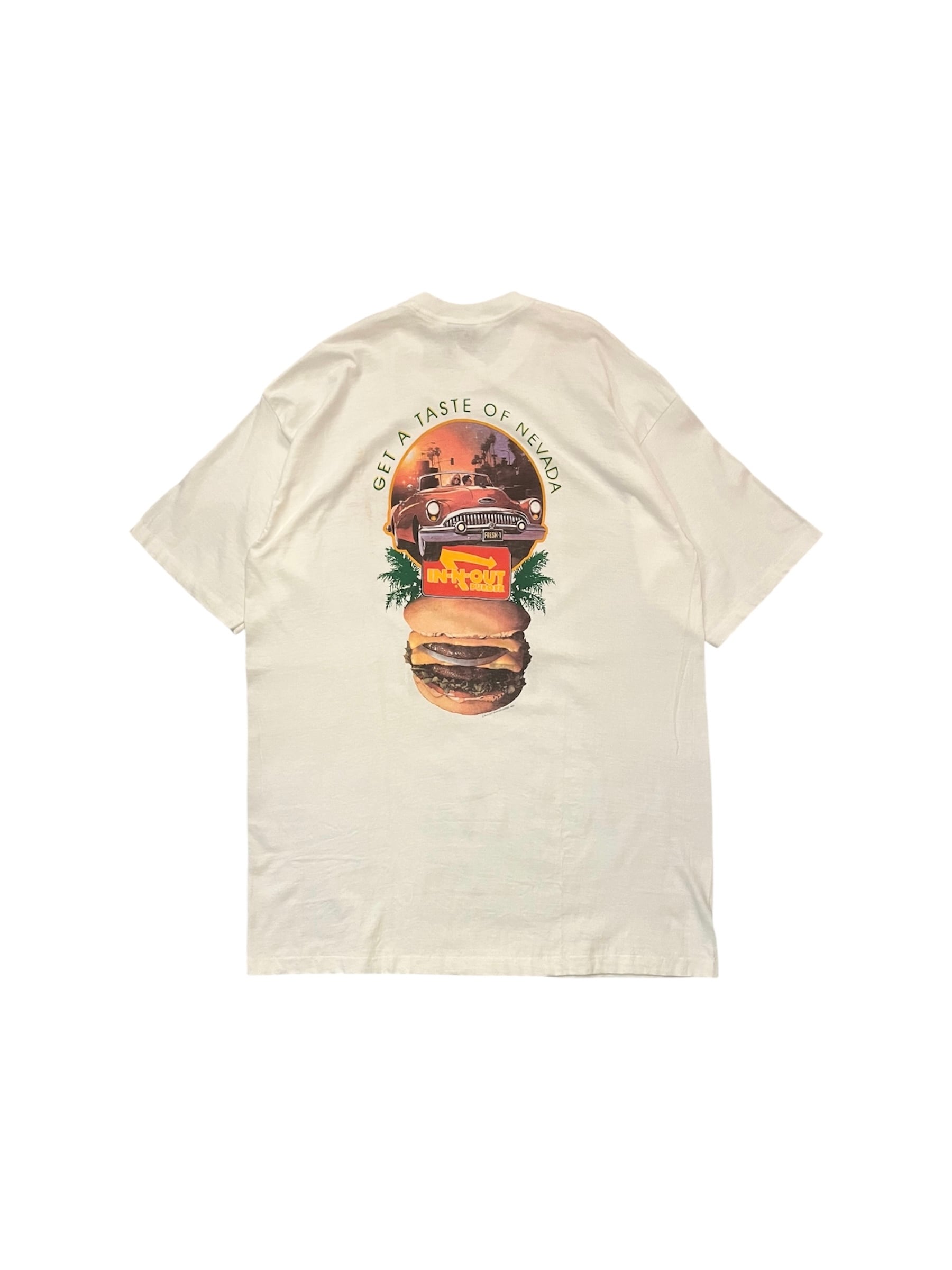 Deadstock 90s IN-N-OUT BURGER t-shirt Made in U.S.A. デッド