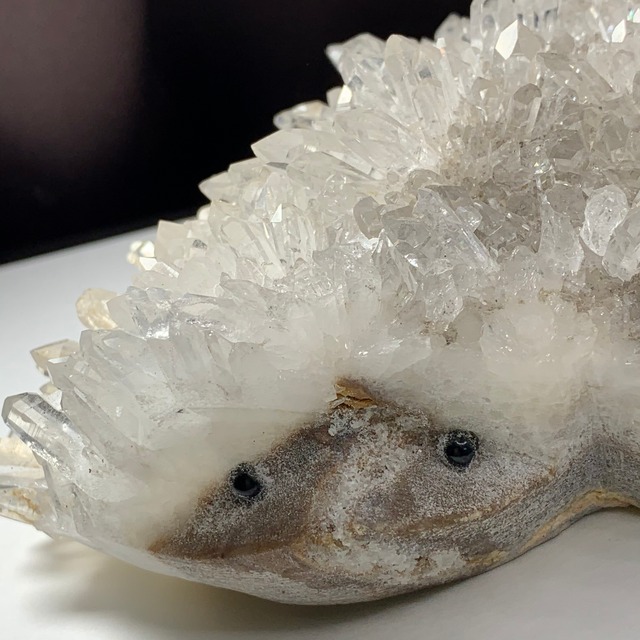 激レア！希少なダブルフェイスハリネズミ・水晶クラスター