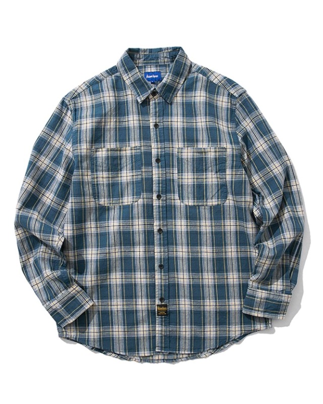 チェック柄ロングスリーブカジュアルシャツ　S0142