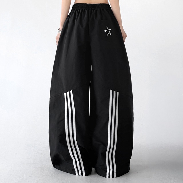 Star wide pants A00252