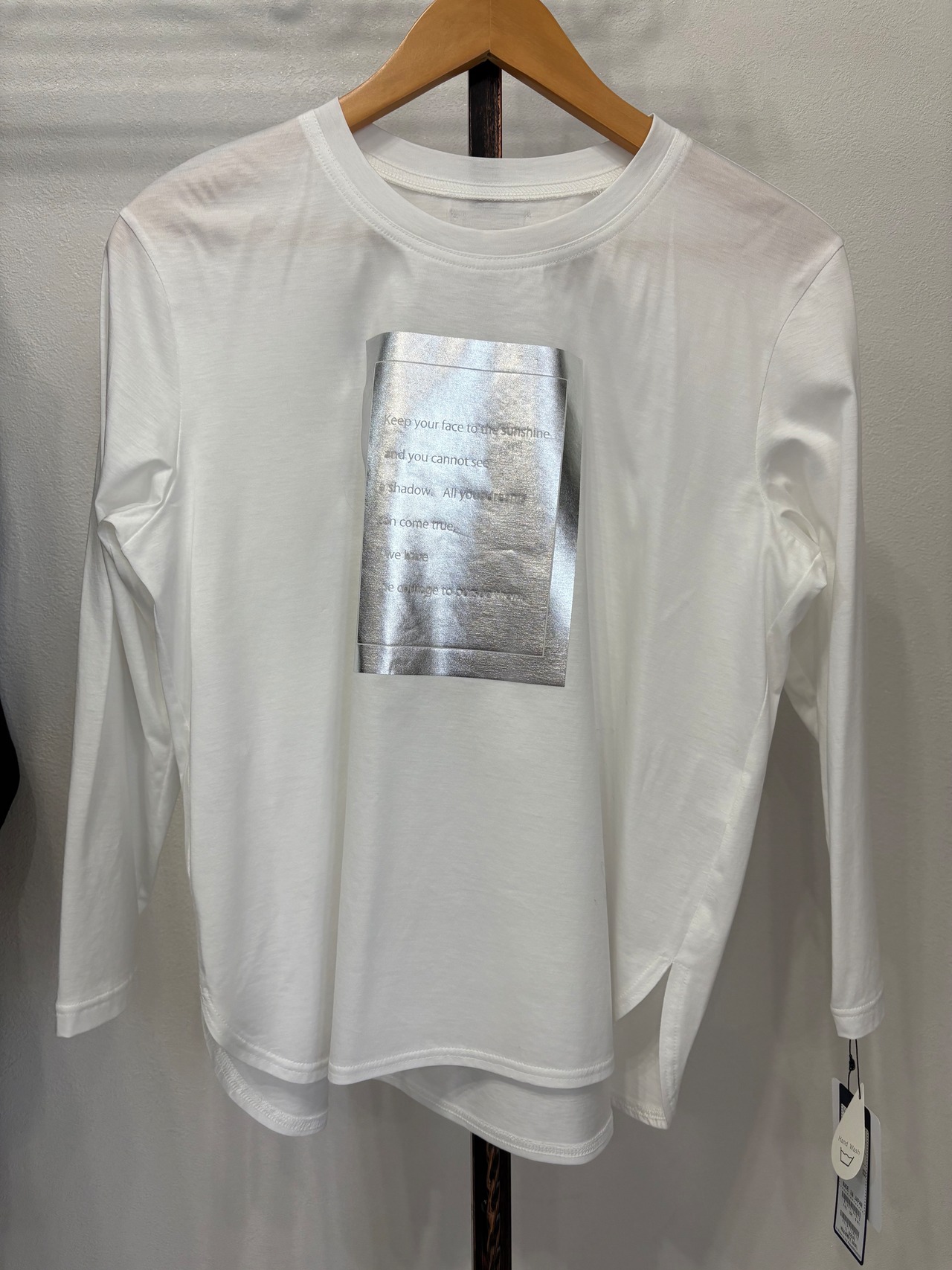 ROBE シルバー箔押しロンT 611917