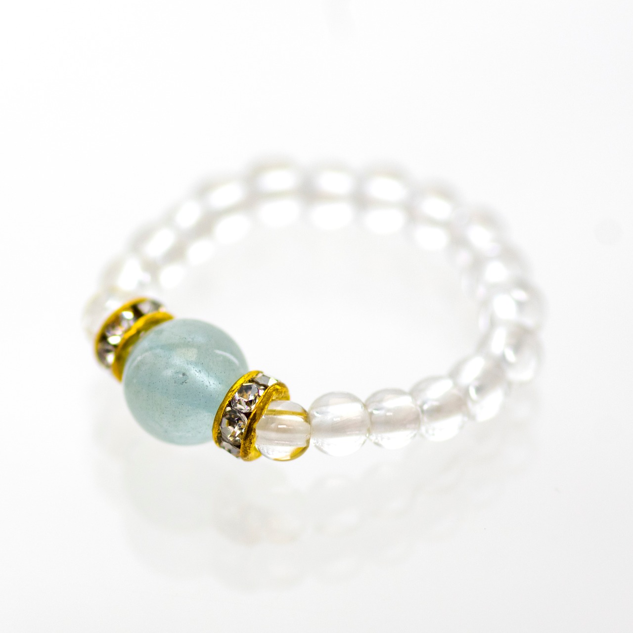 【3月：アクアマリン】誕生石 Birthday Ring（全12種類）