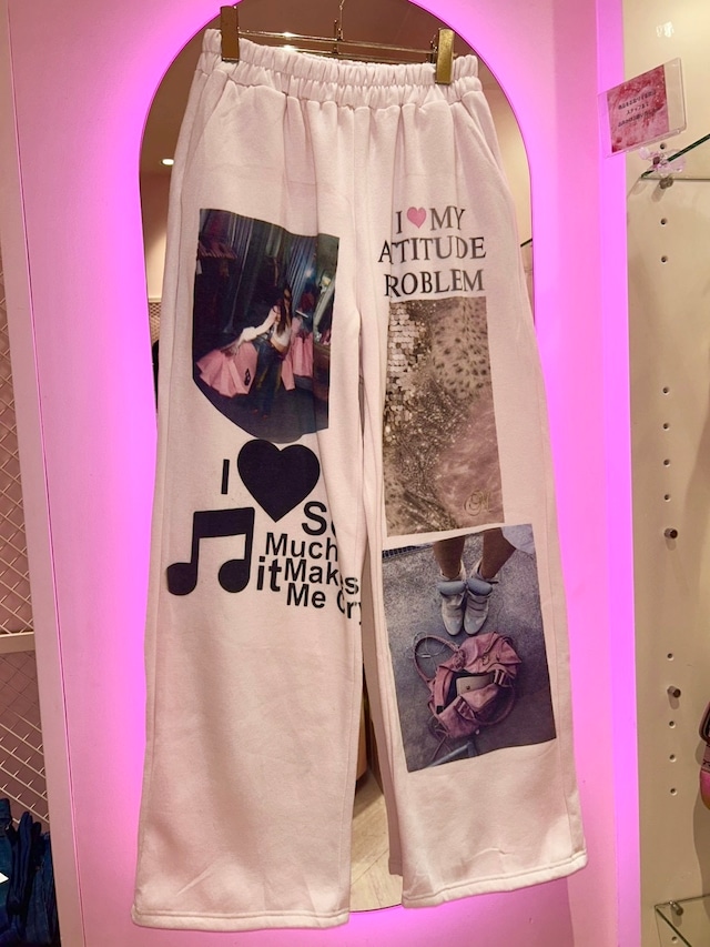 Printed Pants pink