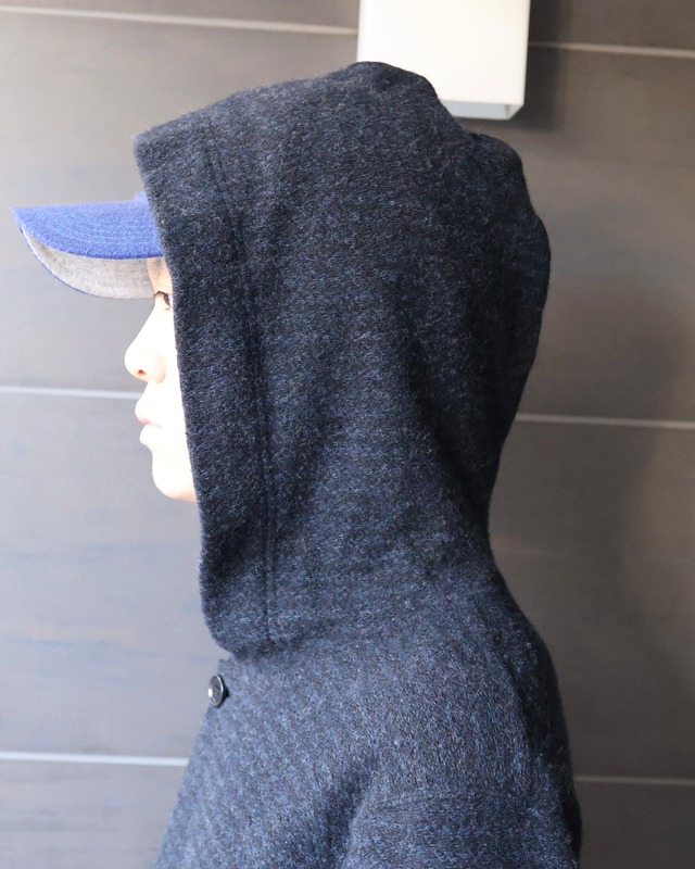 【yohji yamamoto pour homme】wool hooded cardigan