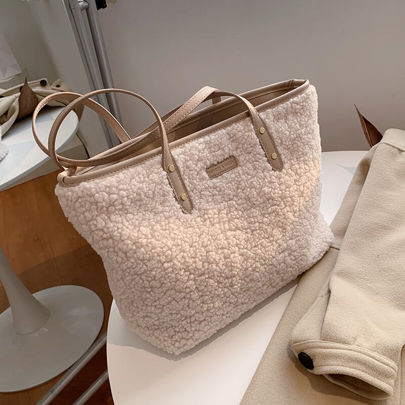 オータムウィンターショルダーバッグ 秋物 冬物 トートバッグ 手作りハンドバック93113711009