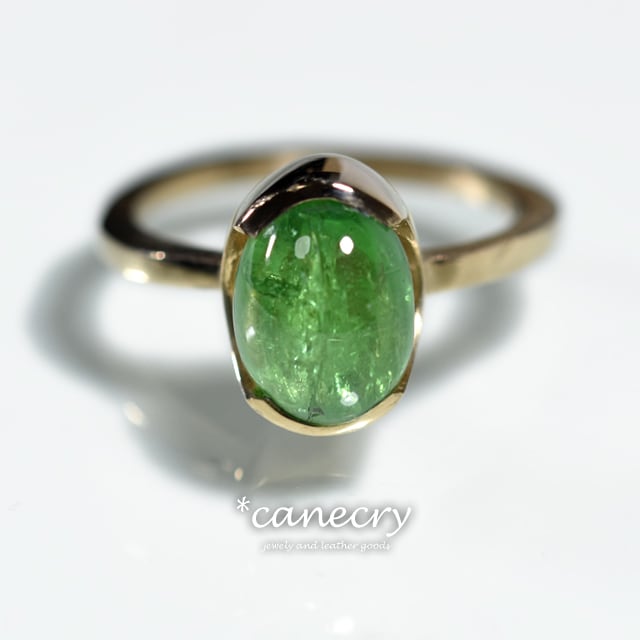 グリーンガーネットのリング