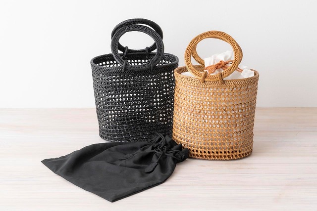 hint hint  かごバッグ「BAG10」 小（2色）