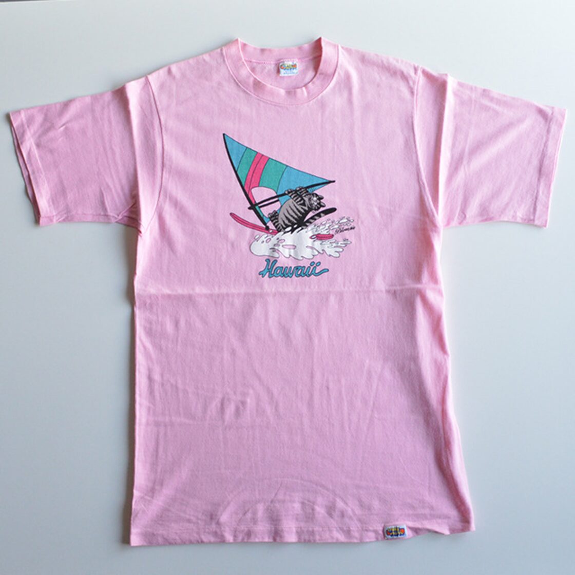 80s クリバンキャットTシャツ クレイジーシャツ USA製 ピンク | Pay ID