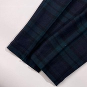 EDIFICE エディフィス チェック ウール スラックス パンツ 44/ネイビー グリーン系 メンズ