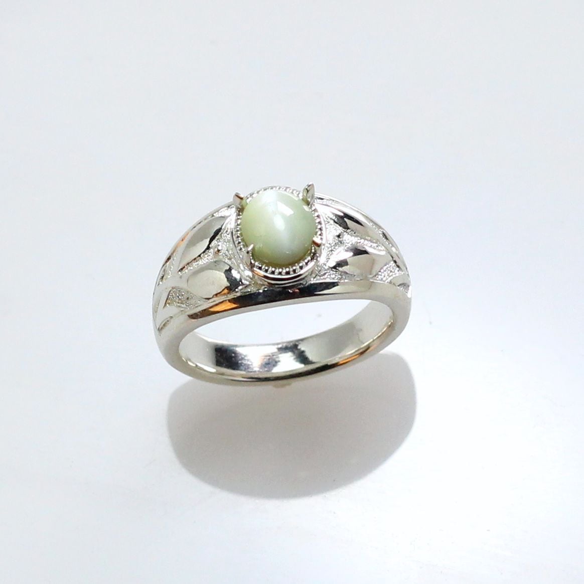Sv925 クリソベリルキャッツアイリング 1.34ct
