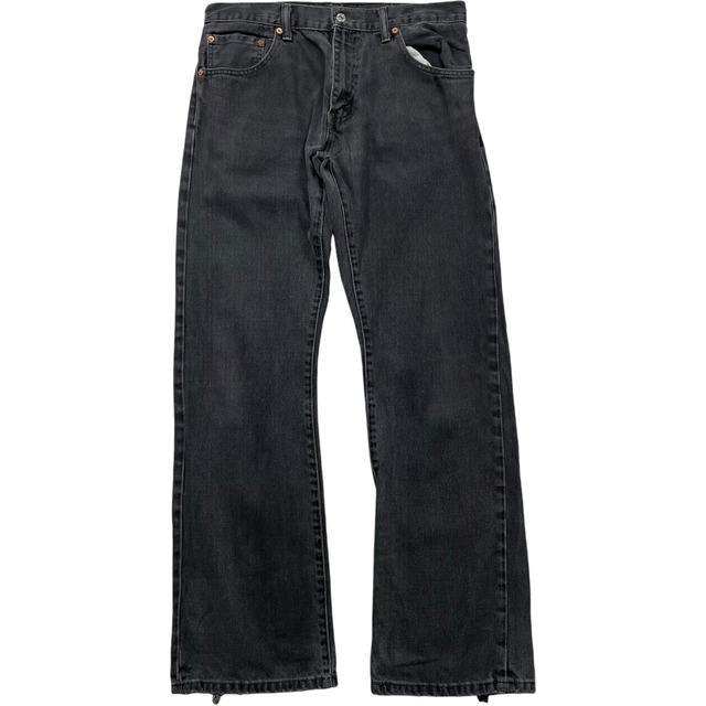 《実寸 W33L31》 Levi's リーバイス 517 ブラックデニム フレアパンツ no.4939