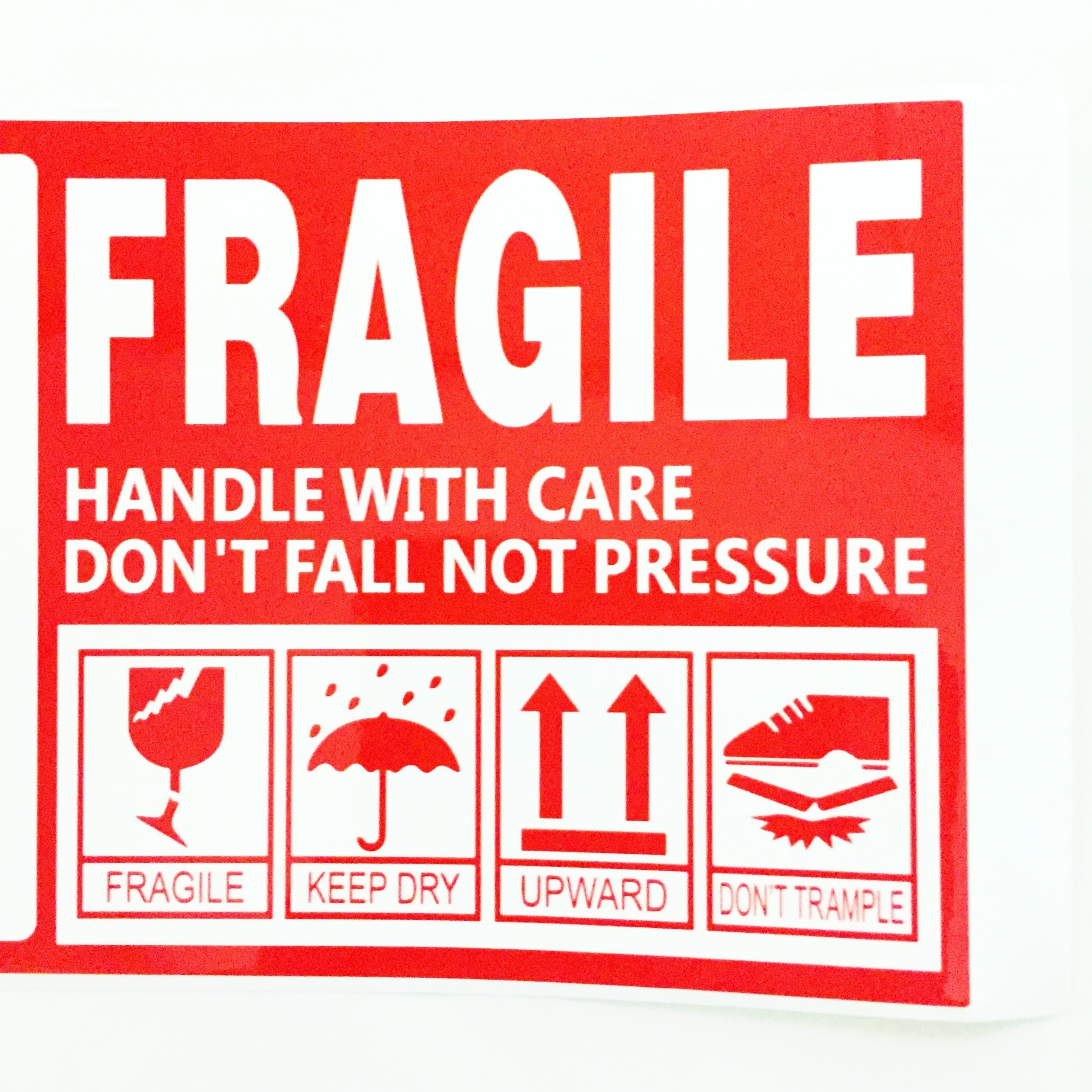 訳ありアウトレット品】FRAGILE フラジール ステッカー 荷札シール