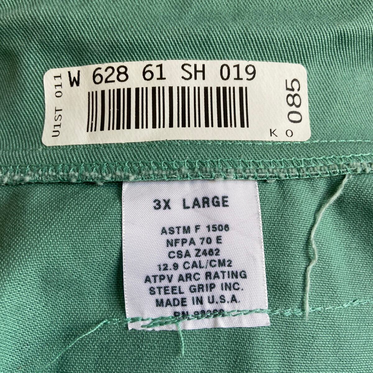 USA製 ステンシル入り ワークジャケット ワークシャツ XL グリーン系 fit=scale-down,w=1200