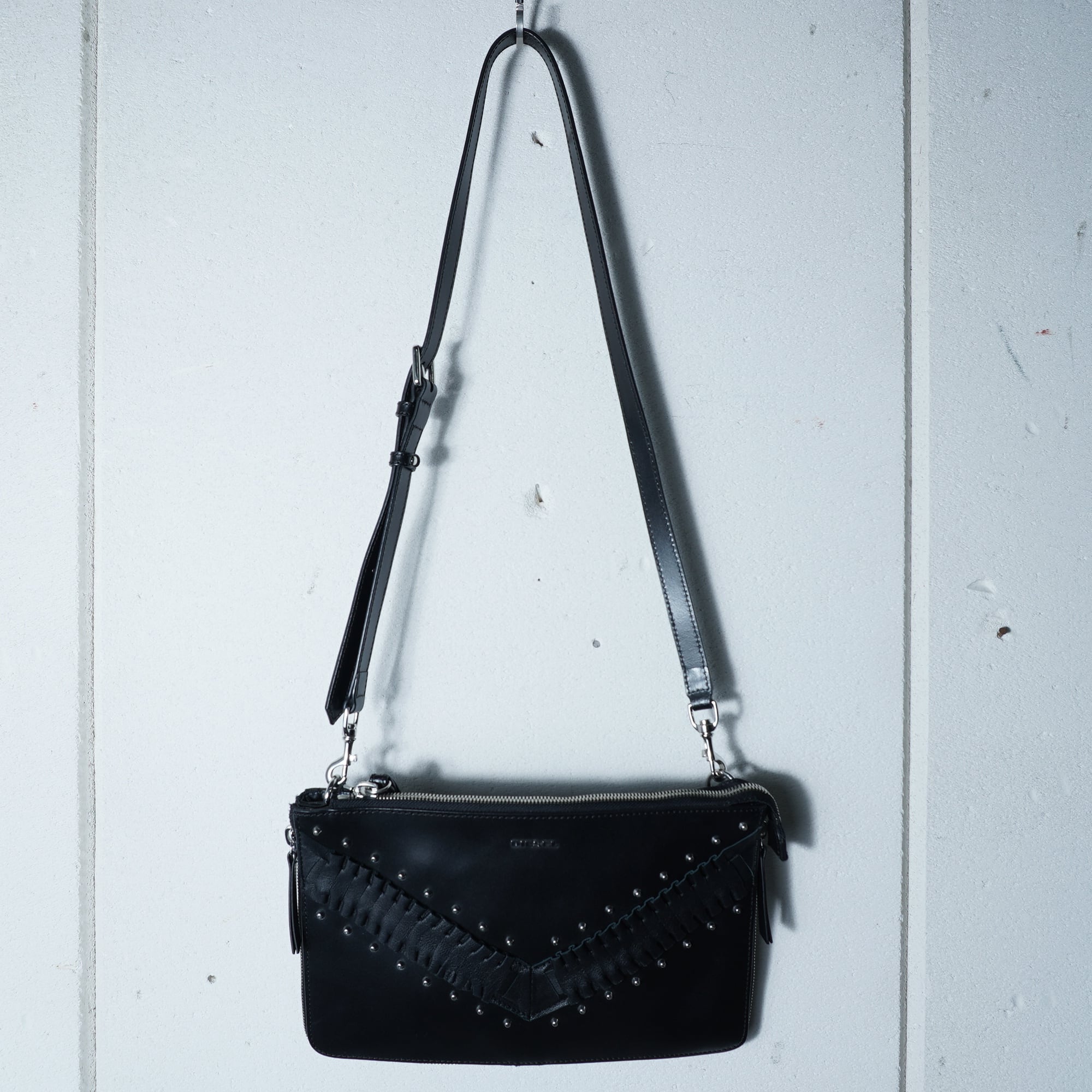 DIESEL レザー スタッズ ショルダーバッグ ハンドバッグ 2way | ヤマダ