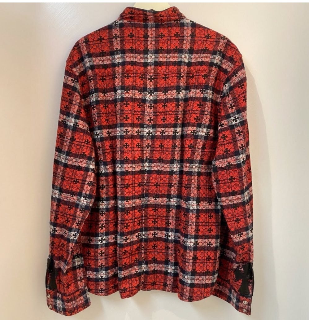 CHROME HEARTS クロムハーツ チェックシャツ Loose end check shirts