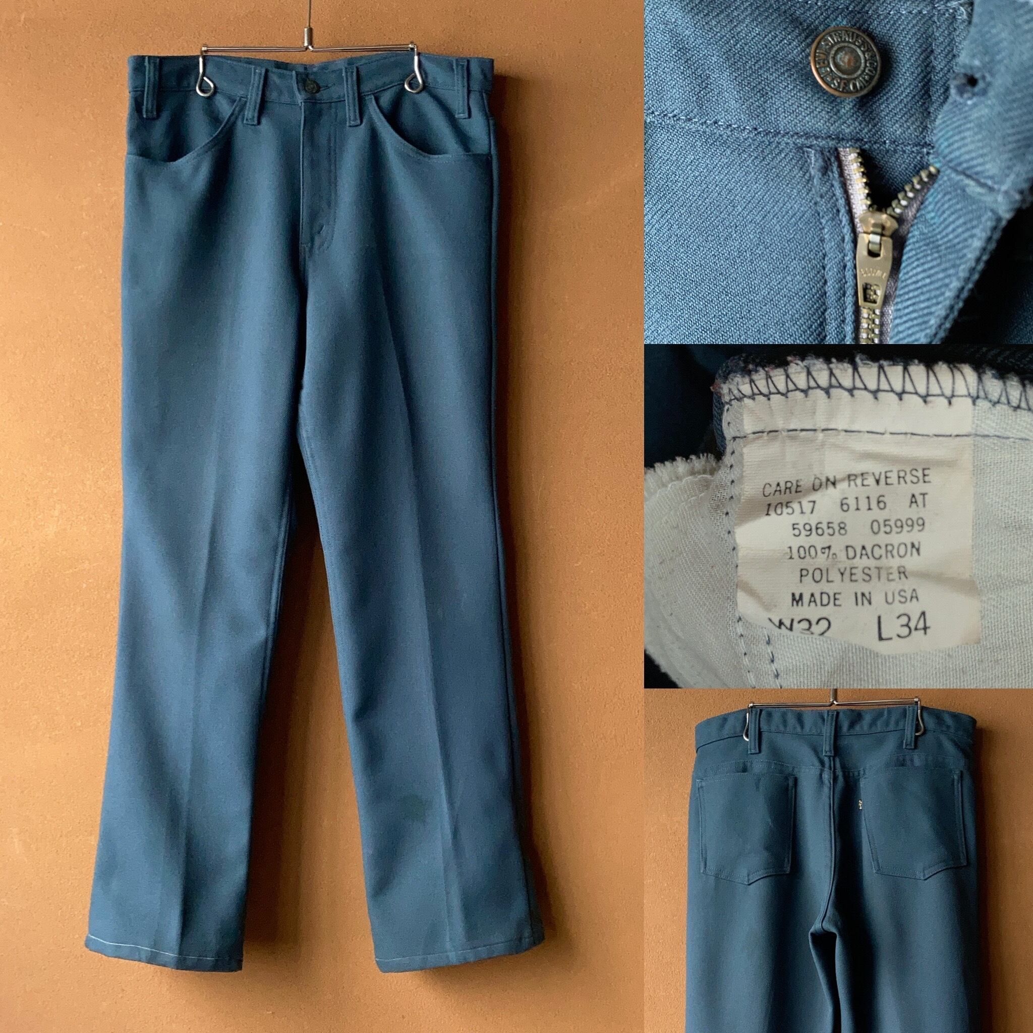 90's Levi's STA-PREST スタプレパンツ 褪せたネイビー USA製 W32 ...