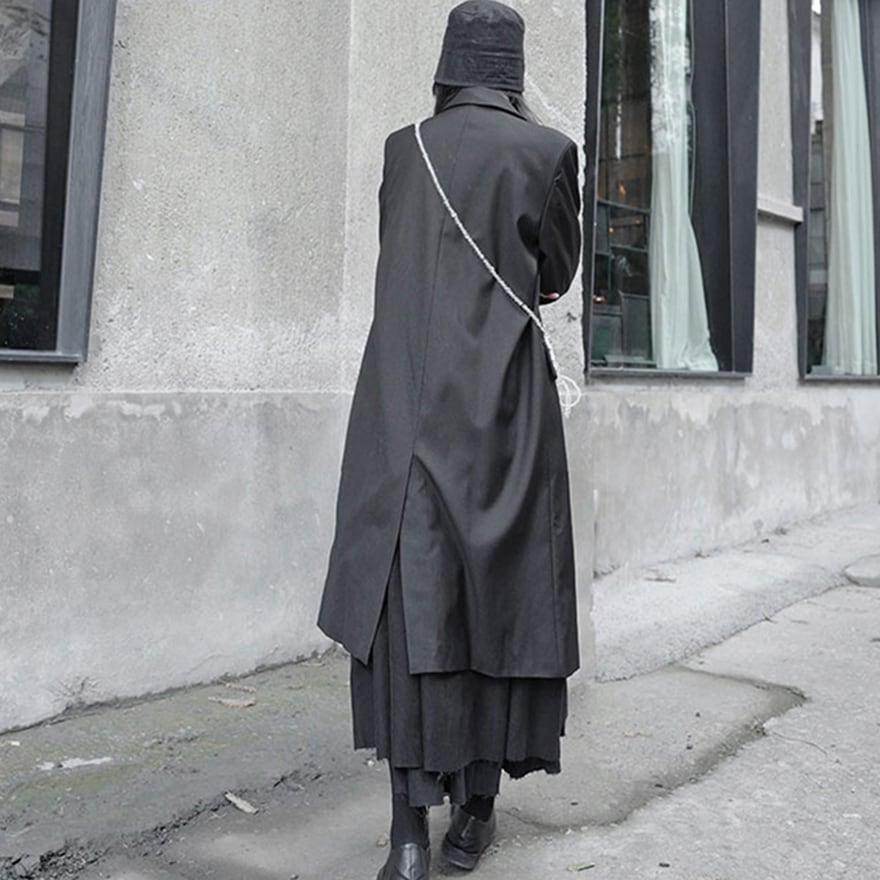 大人ゴシック ダークコート ロングジャケット 山本耀司風 オーバー