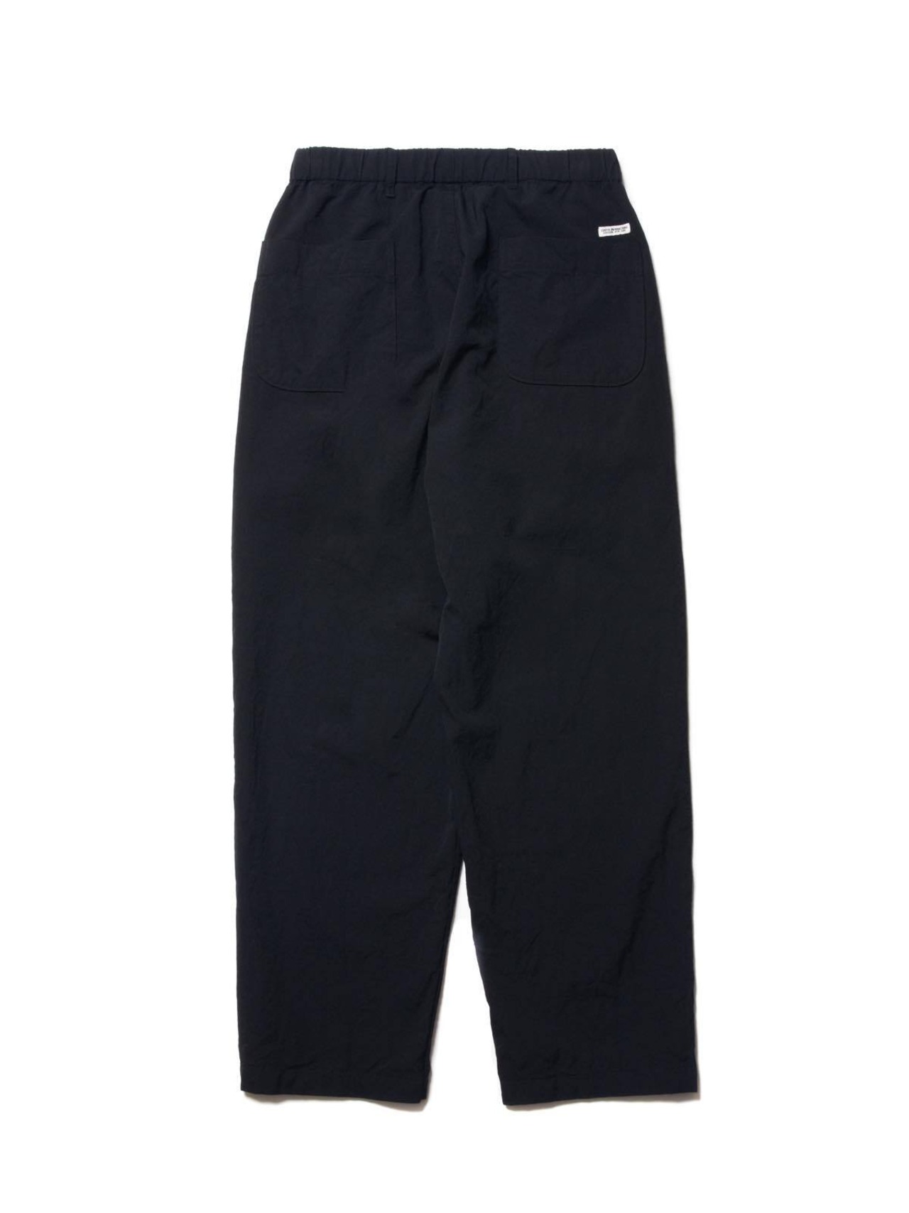 Wool Gabardine 2 Tuck Easy Pants - Black -