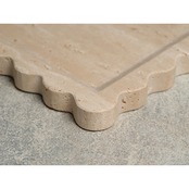 MARBLE SQUARE DECO TRAY - Roman Travertine