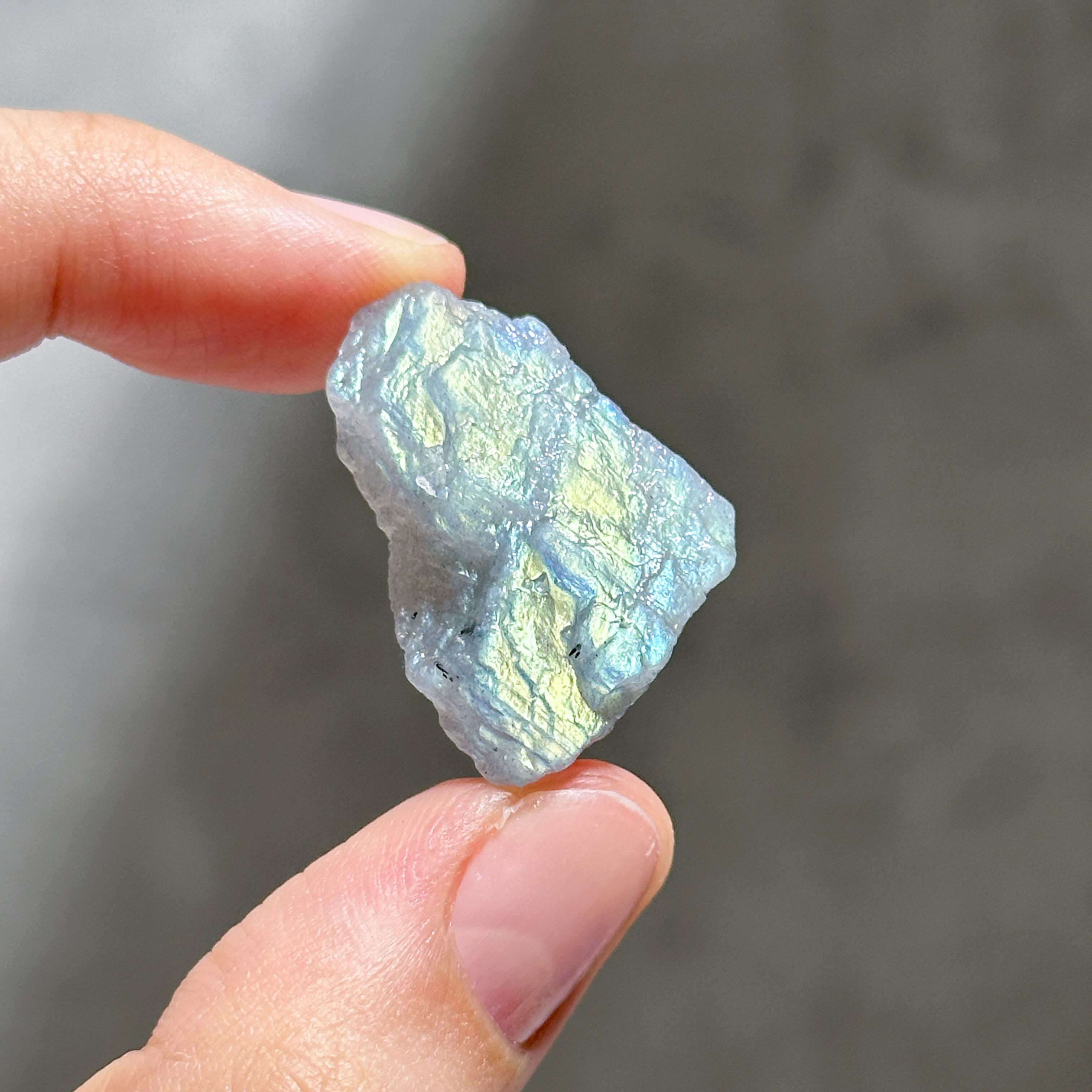 ホワイトラブラドライト 原石35◇ Labradorite ◇天然石・鉱物・パワーストーン
